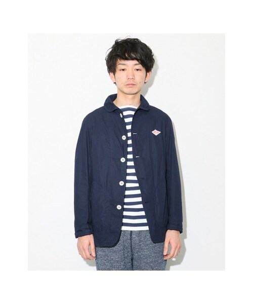 URBAN RESEARCH DOORS（アーバンリサーチドアーズ）の「DANTON　KND DOWNPROOF JACKET（ジャケット/アウター・メンズ・NAVY/GREIGE・38/40/42）」の4枚目の写真
