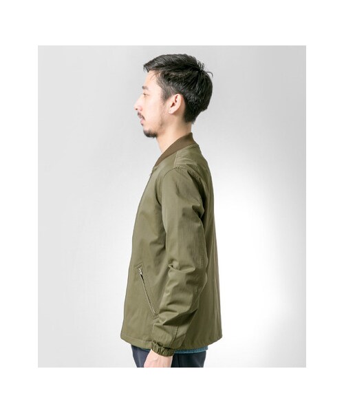URBAN RESEARCH（アーバンリサーチ）の「ツイルストレッチリブブルゾン（ジャケット/アウター・メンズ・NAVY/BLACK/KHAKI・M/L）」の11枚目の写真