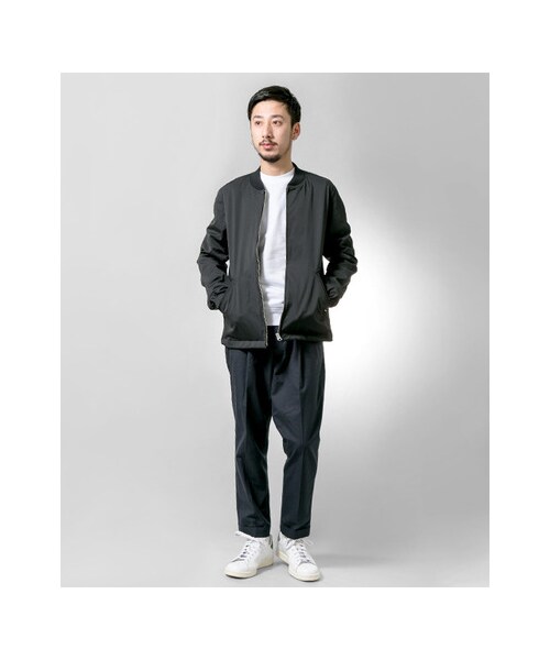 URBAN RESEARCH（アーバンリサーチ）の「ツイルストレッチリブブルゾン（ジャケット/アウター・メンズ・NAVY/BLACK/KHAKI・M/L）」の7枚目の写真