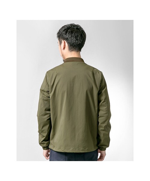 URBAN RESEARCH（アーバンリサーチ）の「ツイルストレッチリブブルゾン（ジャケット/アウター・メンズ・NAVY/BLACK/KHAKI・M/L）」の12枚目の写真