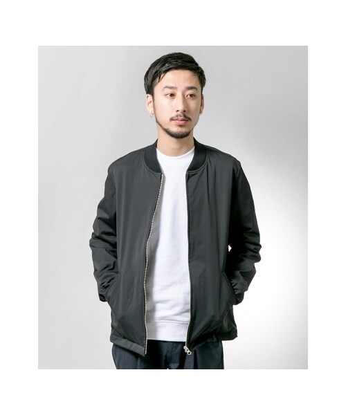 URBAN RESEARCH（アーバンリサーチ）の「ツイルストレッチリブブルゾン（ジャケット/アウター・メンズ・NAVY/BLACK/KHAKI・M/L）」の6枚目の写真