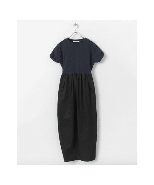 KBF（ケイビーエフ）の「Tシャツ切替マキシワンピース（ワンピース/ドレス・レディース・T/GRY×KHA/WHT×NVY/NVY×BLK・one）」の3枚目の写真