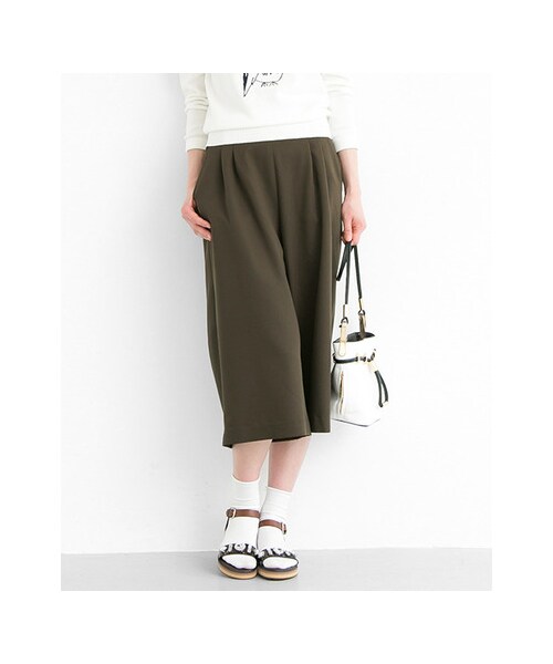 URBAN RESEARCH（アーバンリサーチ）の「クロップドワイドパンツ（パンツ・レディース・KHAKI/NAVY・FREE）」の3枚目の写真