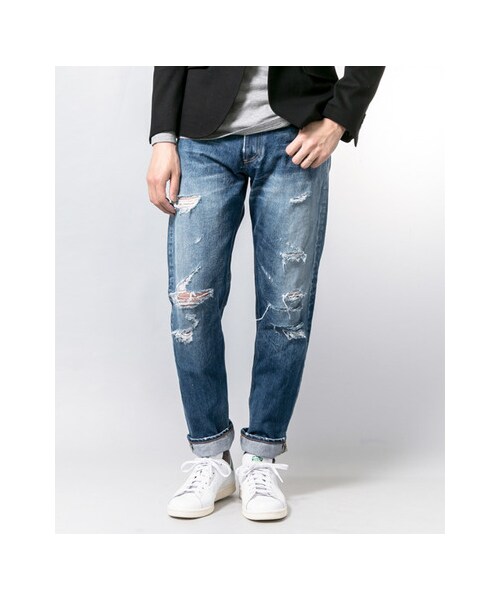 URBAN RESEARCH（アーバンリサーチ）の「URiD　CRUSH DENIM（パンツ・メンズ・INDIGO・S/M/L）」の2枚目の写真