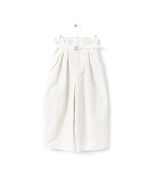 KBF(ケイビーエフ)の「クロップドビッグパンツ(パンツ・レディース・L.KHAKI/WHITE/BLACK・one)」の2枚目の写真