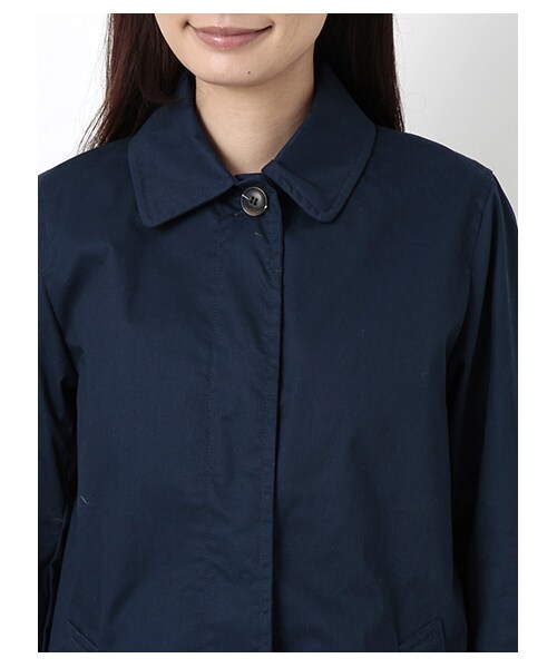 SEVENDAYS=SUNDAY（セブンデイズサンデイ）の「・TCツイル裏コーティング ステンカラーコート（コート　・レディース・ベージュ/カーキ/ネイビー・M/L）」の7枚目の写真