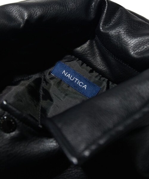 nautica vegan leather insulated blouson完売サイズのL