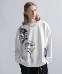 HARE（ハレ）の「ジオメタリックフラワープリントスウェット（その他・メンズ）」