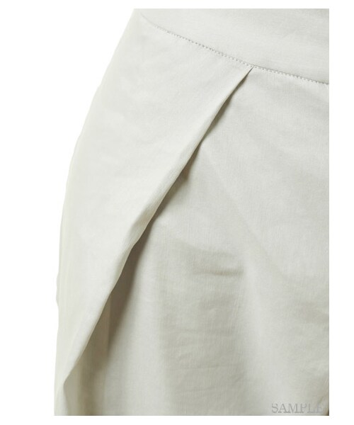 FURFUR（ファーファー）の「ギャバリネン スラックスボトム（タックパンツ・レディース・LGRY/YEL/NVY・F）」の12枚目の写真