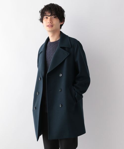 ROLD SKOV ウールハーフコート ROLD SKOV brown knit 【公式通販】