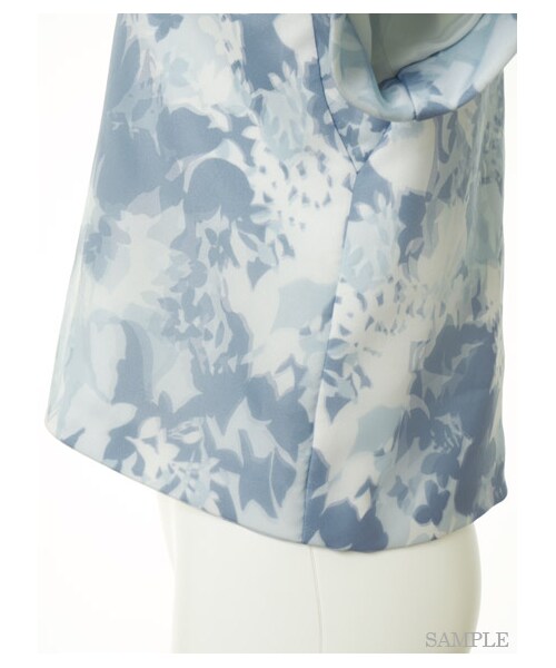 FURFUR(ファーファー)の「カモフラ オーガンジートップス(プルオーバー・レディース・BLU/GRN・F)」の6枚目の写真