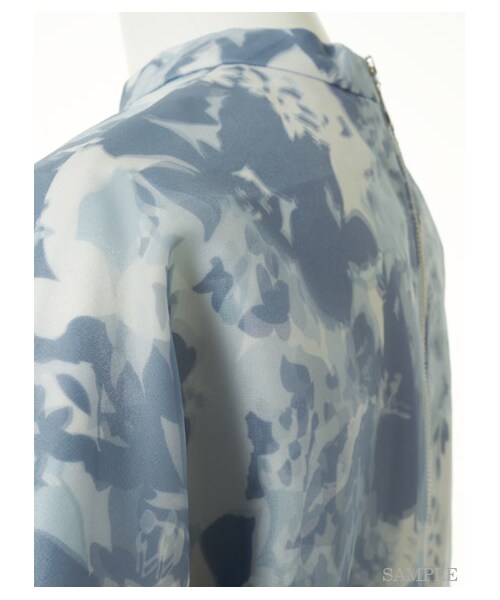 FURFUR(ファーファー)の「カモフラ オーガンジートップス(プルオーバー・レディース・BLU/GRN・F)」の8枚目の写真