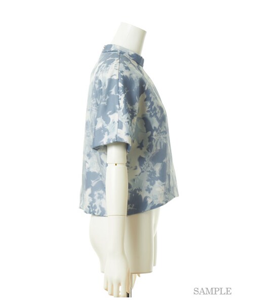 FURFUR(ファーファー)の「カモフラ オーガンジートップス(プルオーバー・レディース・BLU/GRN・F)」の5枚目の写真