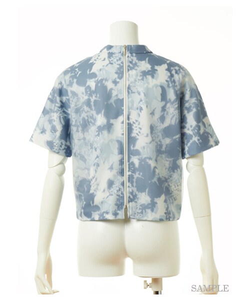 FURFUR(ファーファー)の「カモフラ オーガンジートップス(プルオーバー・レディース・BLU/GRN・F)」の4枚目の写真