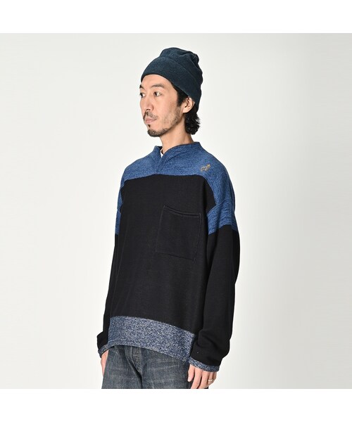 45R(フォーティファイブアール)の「山バスクの908アウターTシャツ(インディゴ)(トップス・レディース・73-インディゴベース・02-S/04-L)」の7枚目の写真