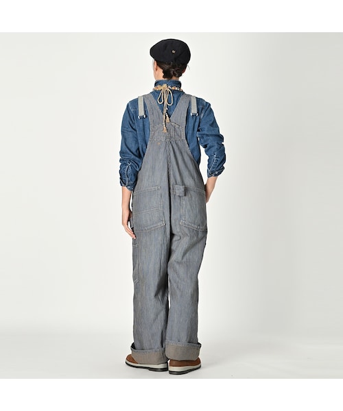 45R 45rpmユーズド加工 モンブラウンデニムの908オーバーオール