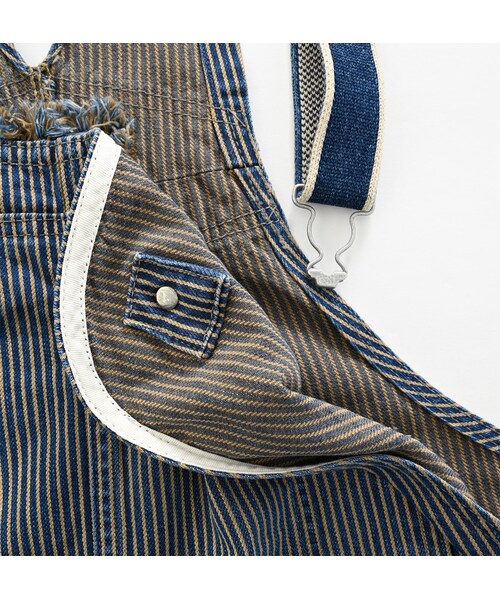 45R 45rpm　ユーズド加工 モンブラウンデニムの908オーバーオール 45Rモンブラウンデニム908ペインターパンツ 54インチ（加工