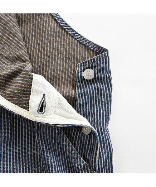 45R 45rpmユーズド加工 モンブラウンデニムの908オーバーオール