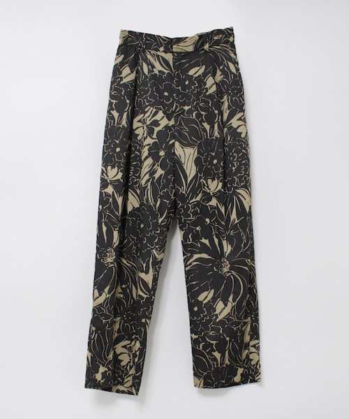 R4139 フラワープリントC/Rサテンパンツ R4139 フラワープリントC/R  
