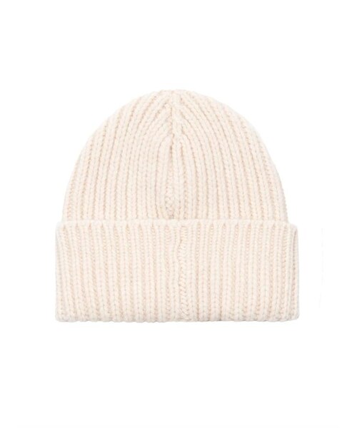 Maison Kitsune(メゾンキツネ)の「Maison Kitsuné Fox-embroidered ribbed-knit beanie(帽子・レディース・other・ONE SIZE)」の4枚目の写真