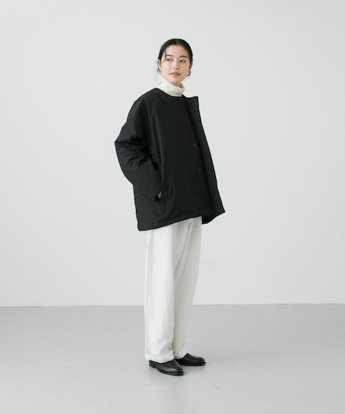 かぐれ　中綿ノーカラーショートコート かぐれ（カグレ）の「中綿ノーカラーショートコート（）」 - WEAR