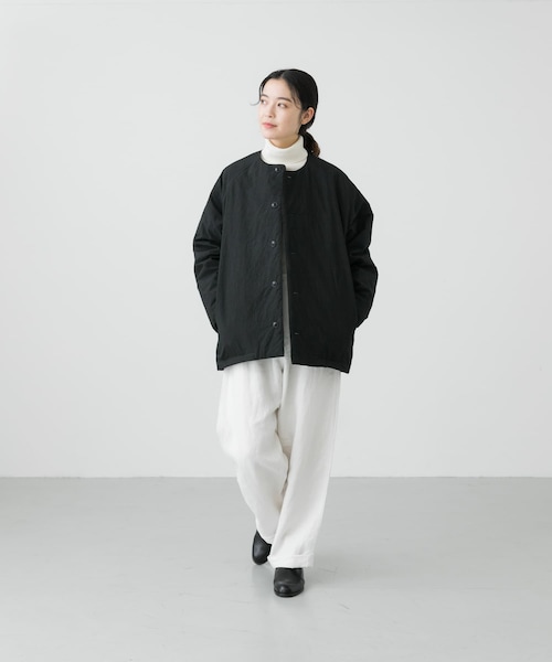 かぐれ（カグレ）の「中綿ノーカラーショートコート（）」 - WEAR
