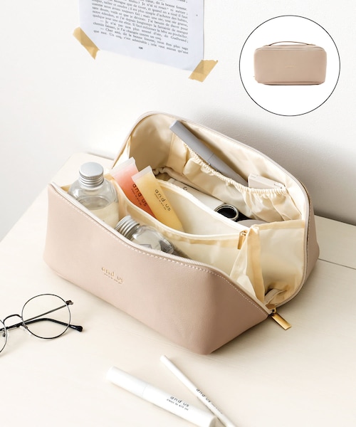 3coins（3coins）の「【and us】大容量コスメポーチ（ポーチ）」 - WEAR