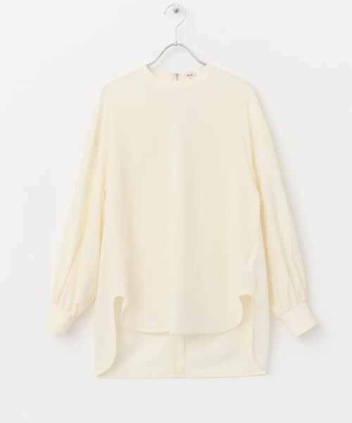 Scye(サイ)の「Scye Wool Tropical Blouse(トップス・レディース・クロ/エクリュ・38)」の1枚目の写真