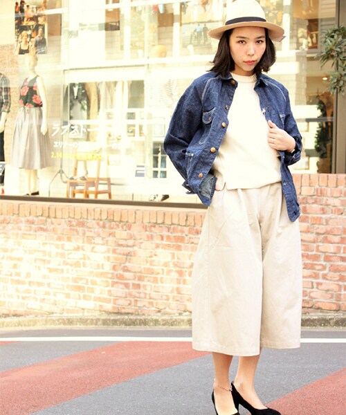 FREAK'S STORE（フリークスストア）の「カツラギワイドパンツ（パンツ・メンズ・ホワイト/ベージュ/ネイビー・S/M）」の18枚目の写真