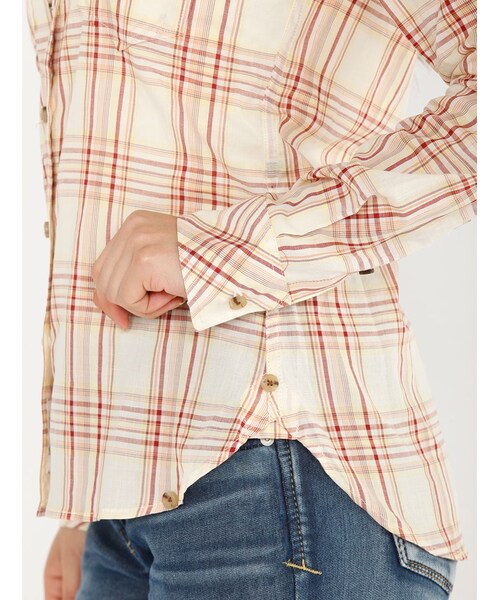 AVIREX（アヴィレックス）の「L/S CHECK CACHE COEU（トップス・レディース・RED/GREEN/BLUE・S/M）」の21枚目の写真