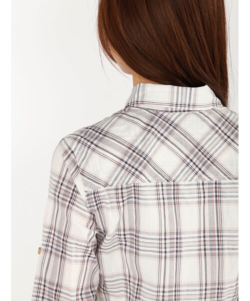 AVIREX（アヴィレックス）の「L/S CHECK CACHE COEU（トップス・レディース・RED/GREEN/BLUE・S/M）」の15枚目の写真