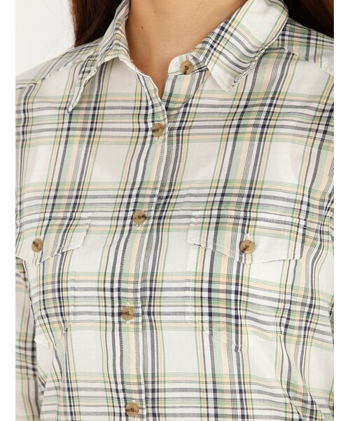 AVIREX（アヴィレックス）の「L/S CHECK CACHE COEU（トップス・レディース・RED/GREEN/BLUE・S/M）」の5枚目の写真