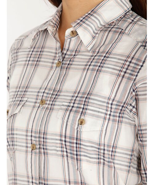 AVIREX（アヴィレックス）の「L/S CHECK CACHE COEU（トップス・レディース・RED/GREEN/BLUE・S/M）」の13枚目の写真