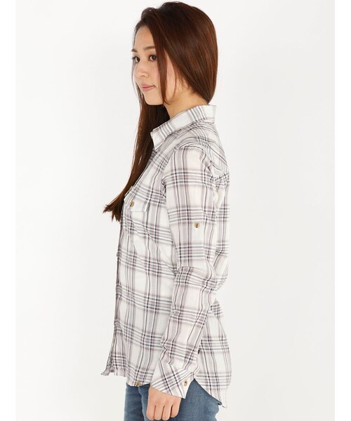 AVIREX（アヴィレックス）の「L/S CHECK CACHE COEU（トップス・レディース・RED/GREEN/BLUE・S/M）」の11枚目の写真