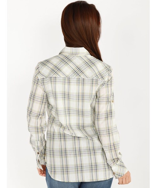 AVIREX（アヴィレックス）の「L/S CHECK CACHE COEU（トップス・レディース・RED/GREEN/BLUE・S/M）」の4枚目の写真