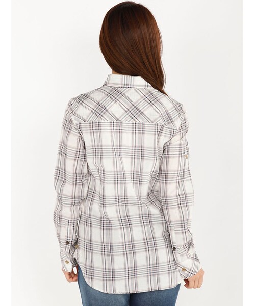 AVIREX（アヴィレックス）の「L/S CHECK CACHE COEU（トップス・レディース・RED/GREEN/BLUE・S/M）」の12枚目の写真