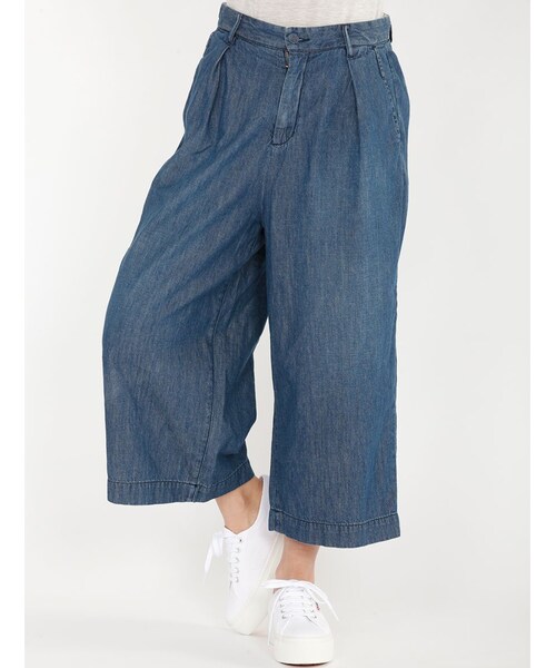 Rinajour（リナジュール）の「RINA デニムガウチョPT（パンツ・レディース・INDIGO/USED・1/2）」の9枚目の写真