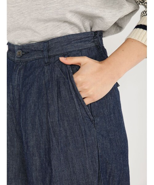 Rinajour（リナジュール）の「RINA デニムガウチョPT（パンツ・レディース・INDIGO/USED・1/2）」の5枚目の写真
