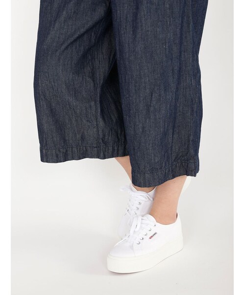 Rinajour（リナジュール）の「RINA デニムガウチョPT（パンツ・レディース・INDIGO/USED・1/2）」の6枚目の写真