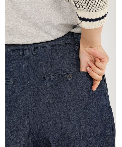 Rinajour（リナジュール）の「RINA デニムガウチョPT（パンツ・レディース・INDIGO/USED・1/2）」の7枚目の写真