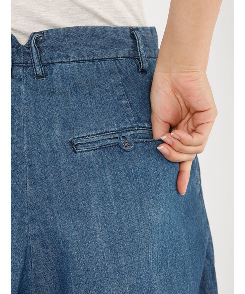 Rinajour（リナジュール）の「RINA デニムガウチョPT（パンツ・レディース・INDIGO/USED・1/2）」の15枚目の写真