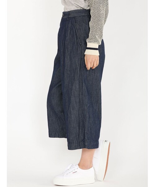 Rinajour（リナジュール）の「RINA デニムガウチョPT（パンツ・レディース・INDIGO/USED・1/2）」の2枚目の写真