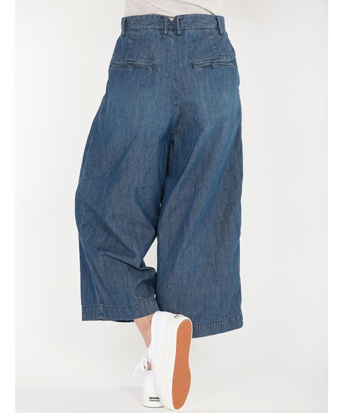 Rinajour（リナジュール）の「RINA デニムガウチョPT（パンツ・レディース・INDIGO/USED・1/2）」の11枚目の写真