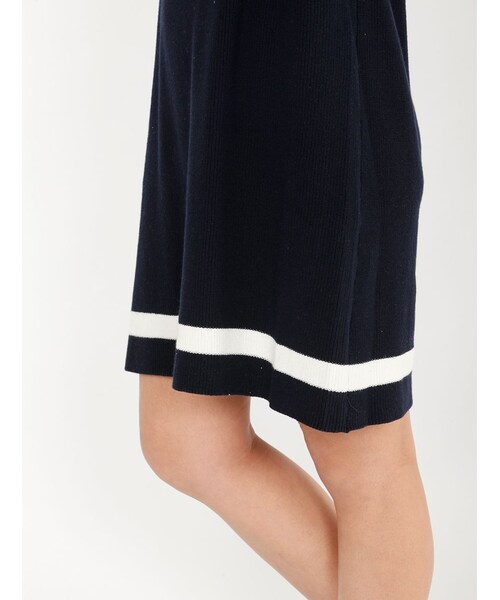 Rinajour（リナジュール）の「綿チルデンワンピース（ワンピース/ドレス・レディース・OFF/WHITE/NAVY・F）」の14枚目の写真