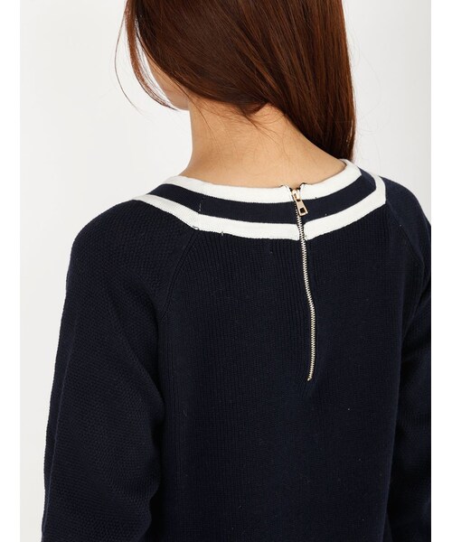 Rinajour（リナジュール）の「綿チルデンワンピース（ワンピース/ドレス・レディース・OFF/WHITE/NAVY・F）」の15枚目の写真
