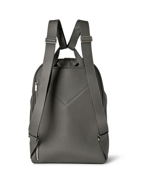 Valextra（ヴァレクストラ）の「Cortina Pebbled-Leather Backpack