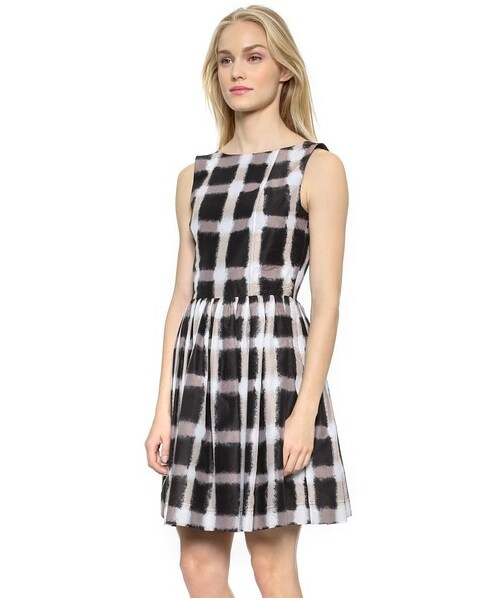 Marc by Marc Jacobs（マークバイマークジェイコブス）の「Marc by Marc Jacobs Blurred Gingham Voile Dress（ワンピース・レディース・Black Multi・8/6/2/0/10/4）」の2枚目の写真