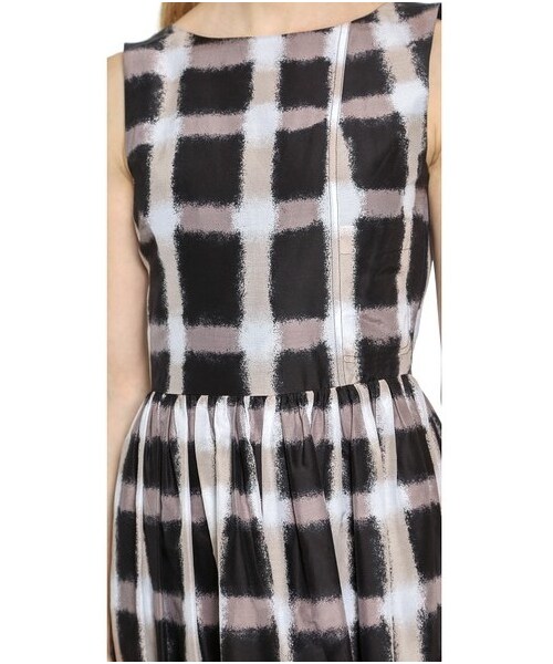 Marc by Marc Jacobs（マークバイマークジェイコブス）の「Marc by Marc Jacobs Blurred Gingham Voile Dress（ワンピース・レディース・Black Multi・8/6/2/0/10/4）」の3枚目の写真