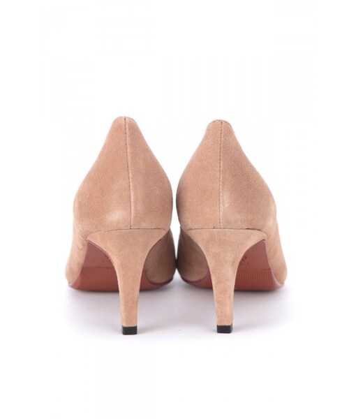 Danny&Anne（ダニーアンドアン）の「Square heel suede pumps（シューズ・レディース・BEIGE/BLUE/RED・S/M/L）」の4枚目の写真