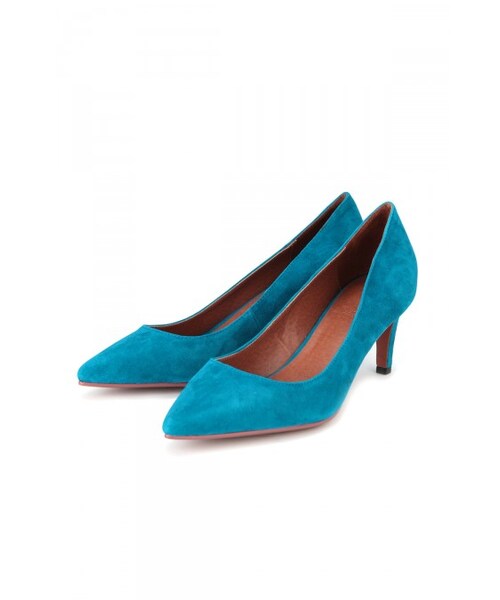 Danny&Anne（ダニーアンドアン）の「Square heel suede pumps（シューズ・レディース・BEIGE/BLUE/RED・S/M/L）」の10枚目の写真